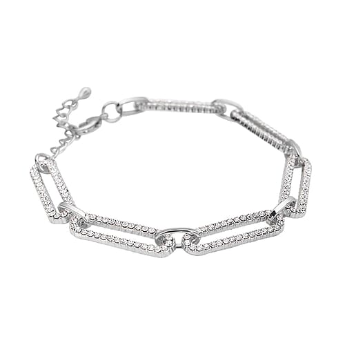 White Austrian Crystal in Silvertone - Product card gallery slide 3 (9431369842943)