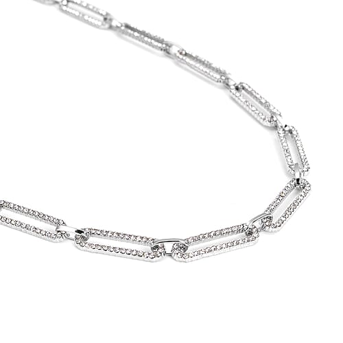White Austrian Crystal in Silvertone - Product card gallery slide 3 (9431347822847)