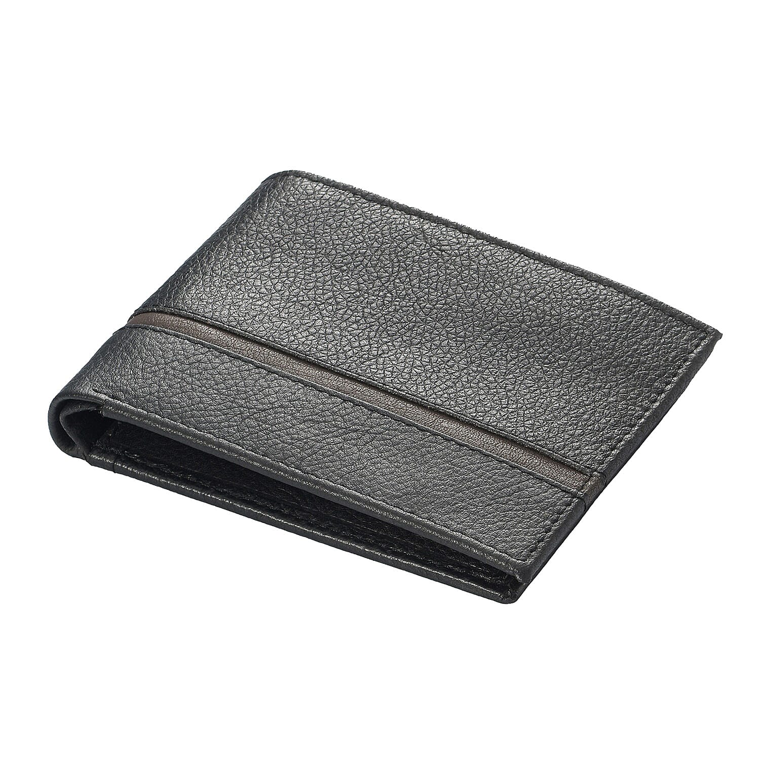 Union Code Black Genuine Leather Bi Fold Men's RFID Wallet