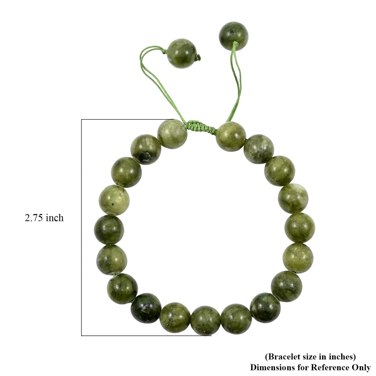 Connemara Marble 50.00 ctw Beaded Shambala Bracelet (Adjustable) image number 3