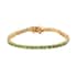 Natural Tsavorite Garnet Tennis Bracelet in Vermeil Yellow Gold Over Sterling Silver (7.25 In) 9.75 Grams 7.35 ctw image number 0