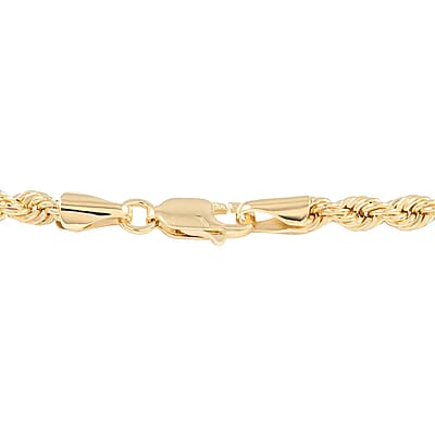New York Closeout Italian 10K Yellow Gold 4mm Rope Necklace 26 Inches 8.5 Grams