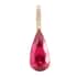 Certified & Appraised ILIANA 18K Yellow Gold AAA Ouro Fino Rubellite and G-H SI Diamond Drop Pendant 4.25 ctw image number 0