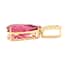 Certified & Appraised ILIANA 18K Yellow Gold AAA Ouro Fino Rubellite and G-H SI Diamond Drop Pendant 4.25 ctw image number 2