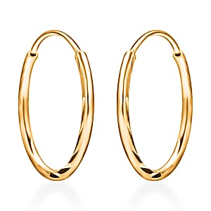 Electroform Hoop Earrings, Textured Hoop Earrings in 24K Yellow Gold, Gold Earrings, Gold Hoops For Her 1.60 Grams