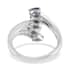 tanzanite-bypass-ring-in-stainless-steel-size-10.0-0.75-ctw image number 4