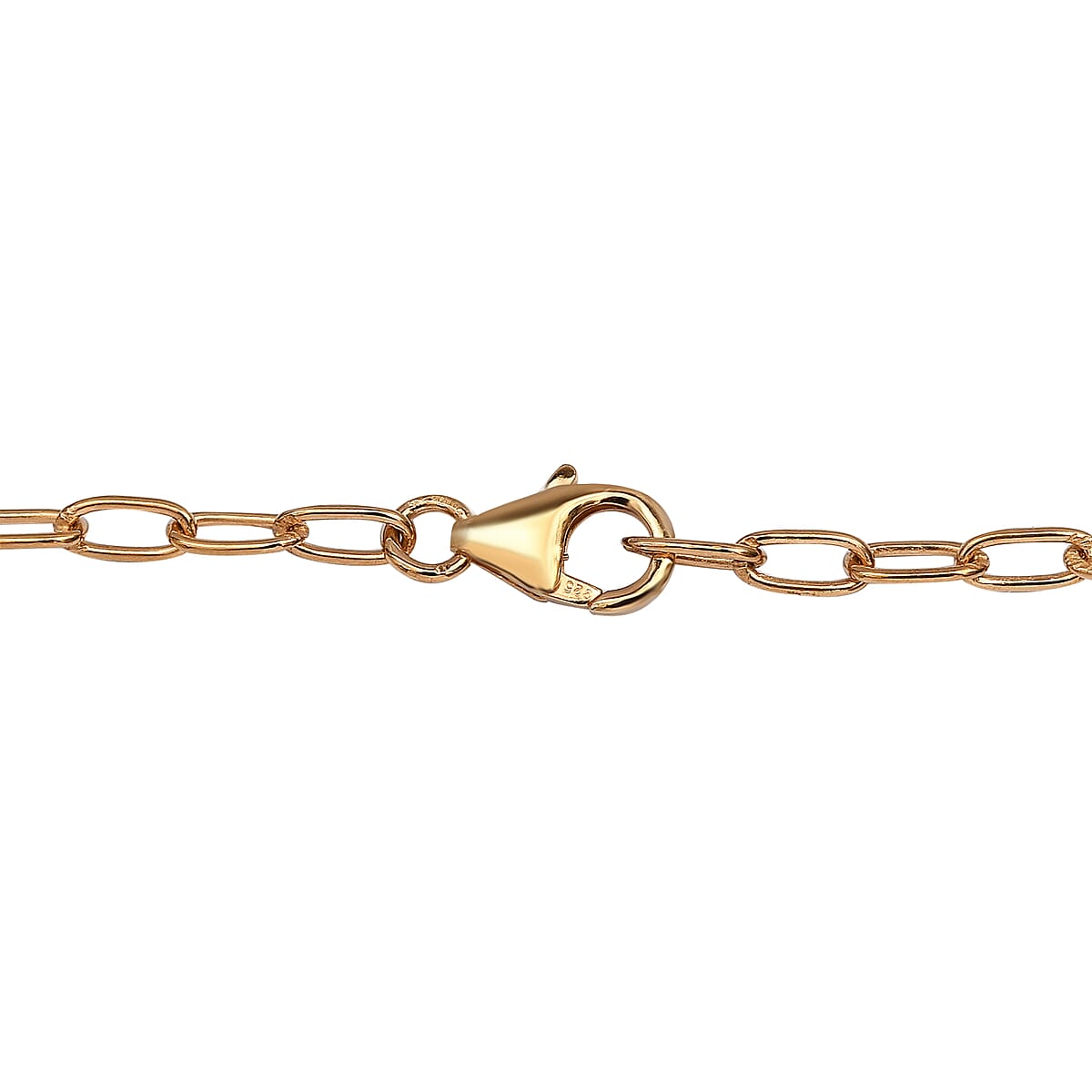 Serra Gaucha Citrine and Natural White Zircon Paper Clip Chain Necklace 18 Inches in Vermeil Yellow Gold Over Sterling Silver 12.35 ctw image number 4