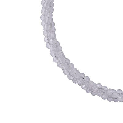 Rainbow Moonstone Beaded 3 Layer Twisted Bracelet in Sterling Silver (7.25 In) 30.00 ctw