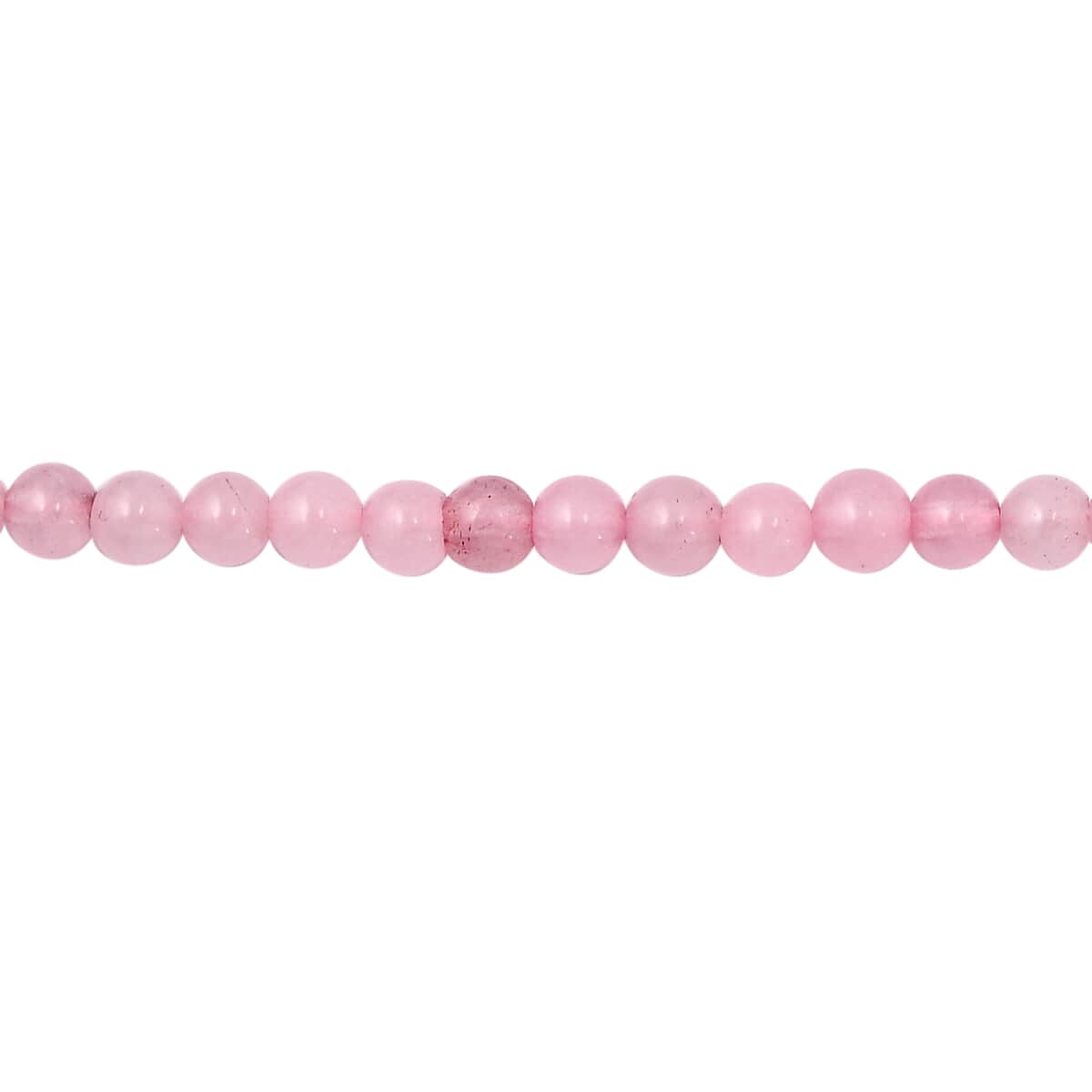 Galilea Rose Quartz Beaded Necklace 20 Inches in Sterling Silver 60.85 ctw image number 4
