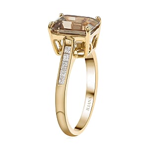 Certified and Appraised Iliana AAA Turkizite and G-H SI Diamond 3.25 ctw Ring in 18K Yellow Gold (Size 7.0)