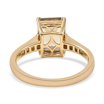 Certified and Appraised Iliana AAA Turkizite and G-H SI Diamond 3.25 ctw Ring in 18K Yellow Gold (Size 7.0)