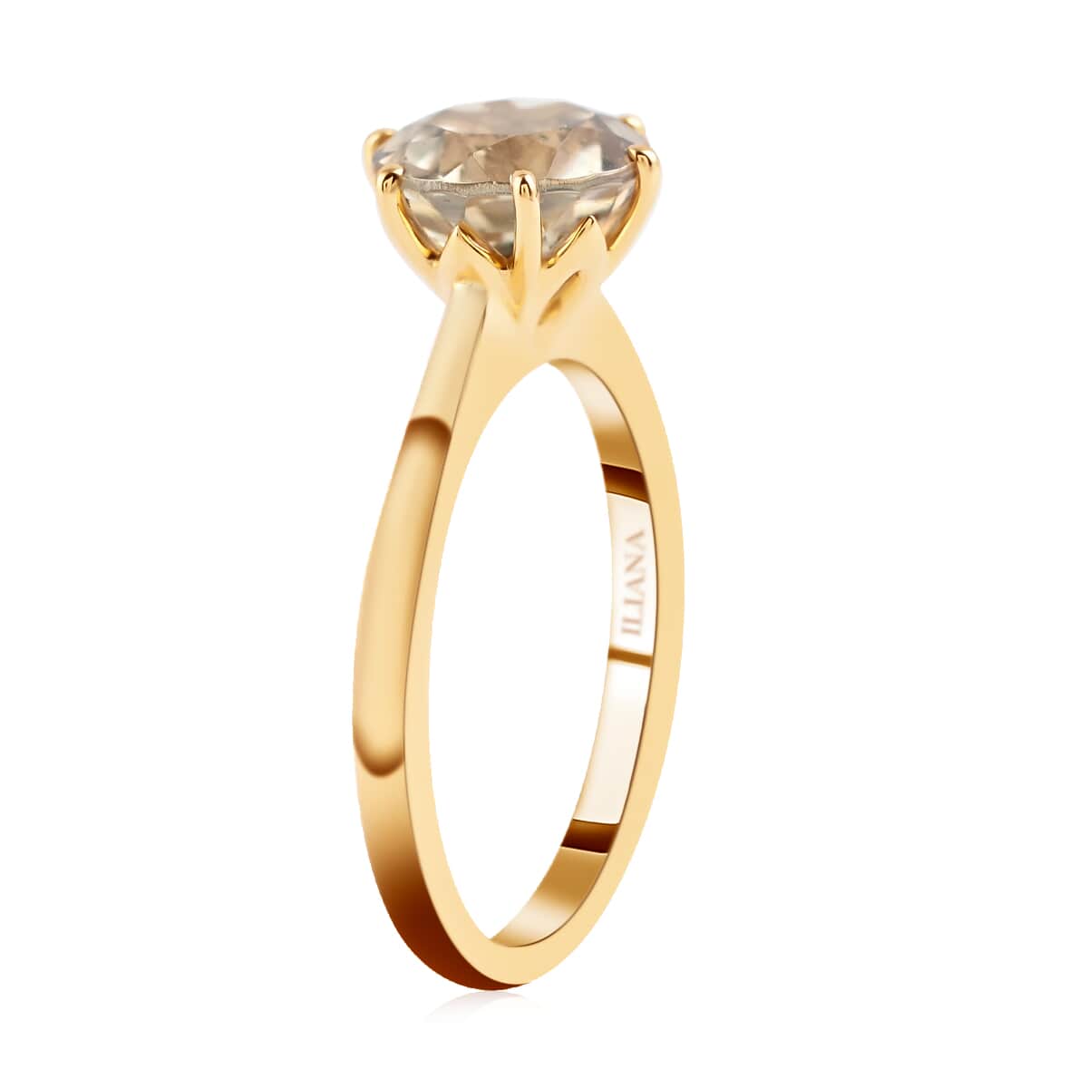 Certified & Appraised ILIANA 18K Yellow Gold AAA Turkizite Solitaire Ring 3.40 Grams 2.25 ctw image number 3