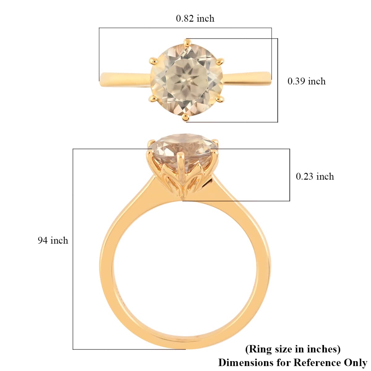 Certified & Appraised Iliana 18K Yellow Gold AAA Turkizite Solitaire Ring (Size 6.0) 3.40 Grams 2.25 ctw image number 4