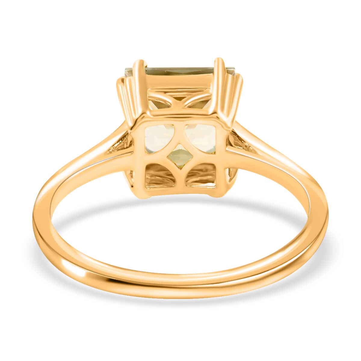 Certified & Appraised ILIANA 18K Yellow Gold AAA Turkizite Solitaire Ring (Size 6.0) 3.60 Grams 3.00 ctw image number 4