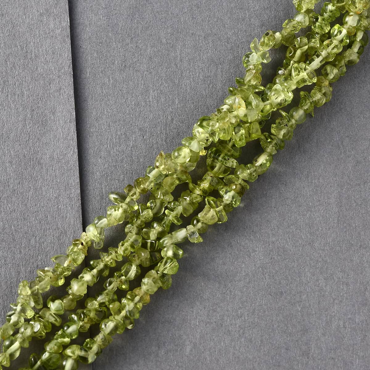 Peridot Chips Multi Row Bracelet in Sterling Silver (7.25 In) 82.90 ctw image number 1