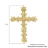 Yellow Diamond Cross Pendant in Rhodium and Platinum Over Sterling Silver 0.50 ctw image number 4