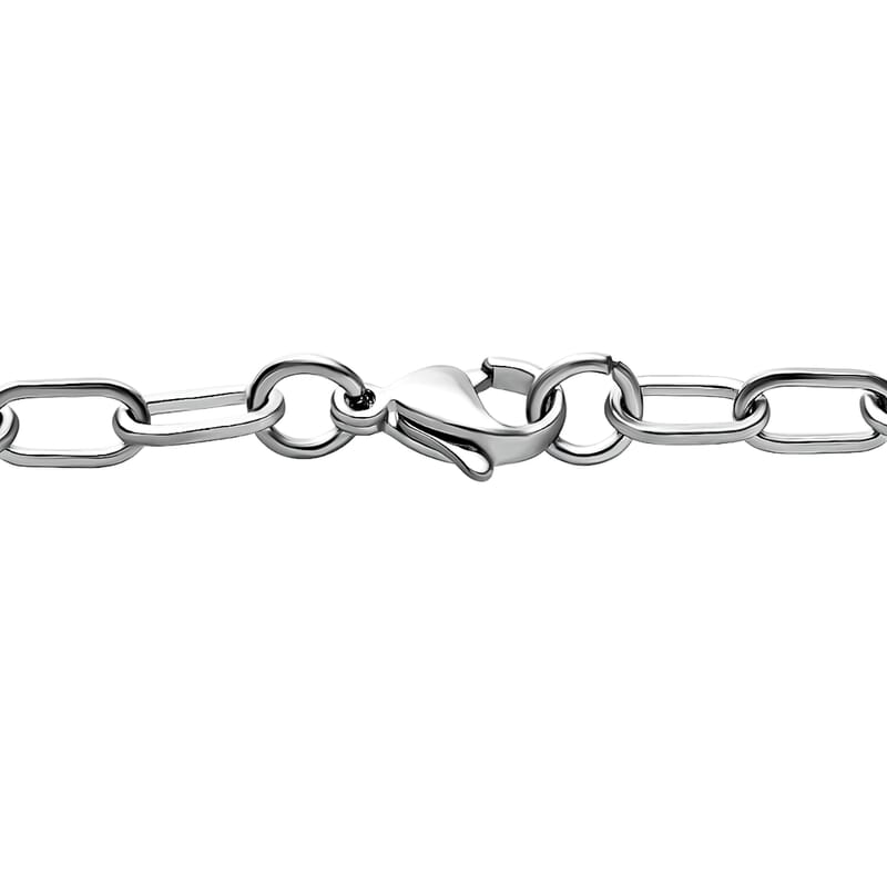 African Amethyst 4.10 ctw Bracelet in Platinum Bond and Stainless Steel (7.25 In)