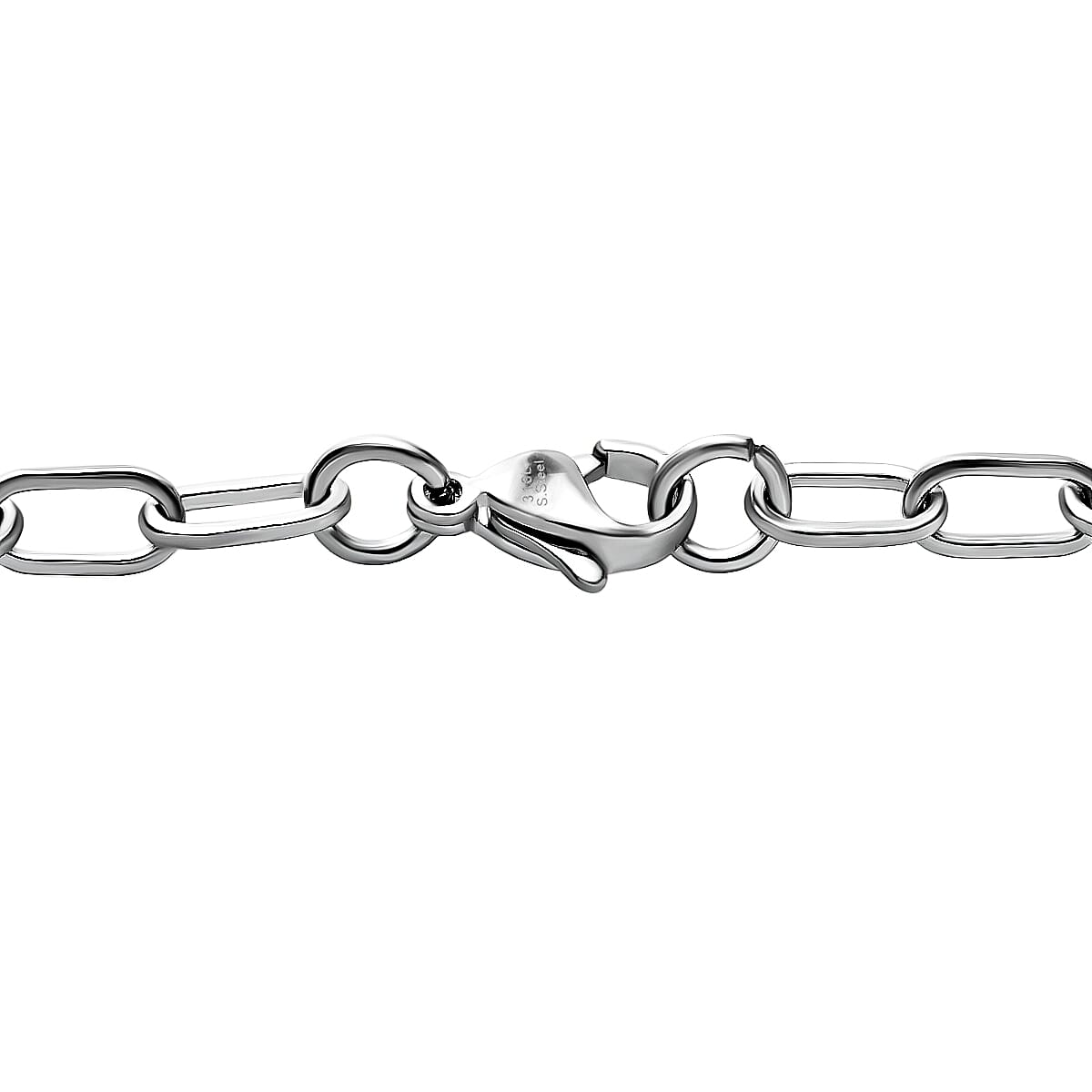 Mozambique Garnet 4.90 ctw Bracelet in Platinum Bond and Stainless Steel (7.25 In) image number 3