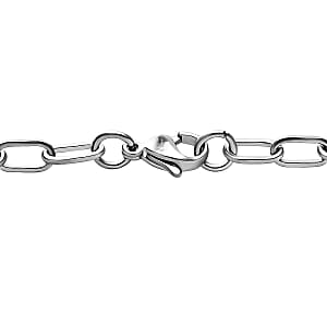 Mozambique Garnet 4.90 ctw Bracelet in Platinum Bond and Stainless Steel (7.25 In)