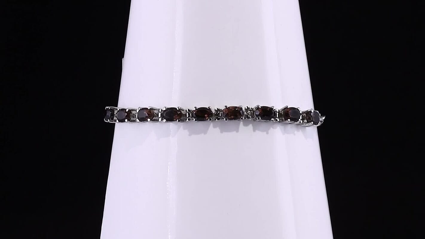 African Amethyst Bracelet in Platinum Bond and Stainless Steel (7.25 In) 4.10 ctw
