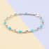 Sleeping Beauty Turquoise and Tanzanite Bracelet in Platinum Over Sterling Silver (8.00 In) 4.65 ctw image number 1