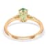 Certified & Appraised Luxoro 14K Yellow Gold AAA Ethiopian Emerald and G-H I1 Diamond Ring (Size 6.0) 1.00 ctw image number 4