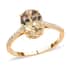 Certified and Appraised Luxoro 14K Yellow Gold AAA Turkizite and G-H I1 Diamond Ring (Size 6.0) 2.15 ctw image number 0