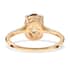 Certified and Appraised Luxoro 14K Yellow Gold AAA Turkizite and G-H I1 Diamond Ring (Size 6.0) 2.15 ctw image number 4