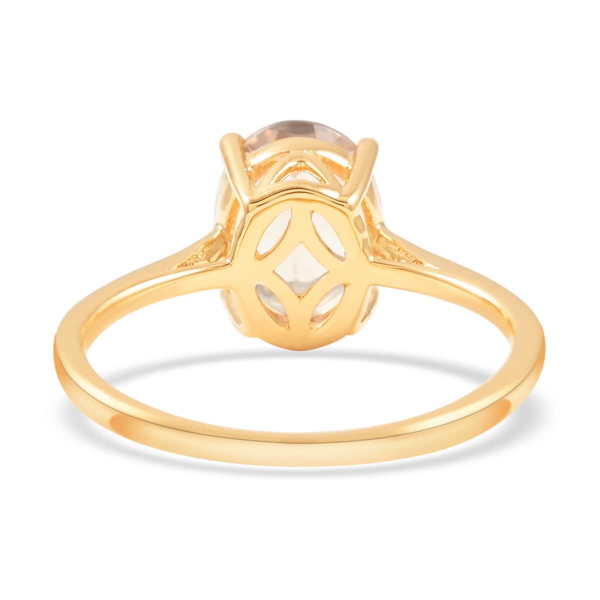 Certified and Appraised Luxoro 14K Yellow Gold AAA Turkizite Solitaire Ring (Size 6.0) 2.05 ctw image number 4