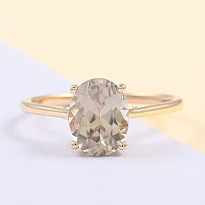 Certified and Appraised Luxoro 14K Yellow Gold AAA Turkizite Solitaire Ring (Size 8.0) 2.05 ctw