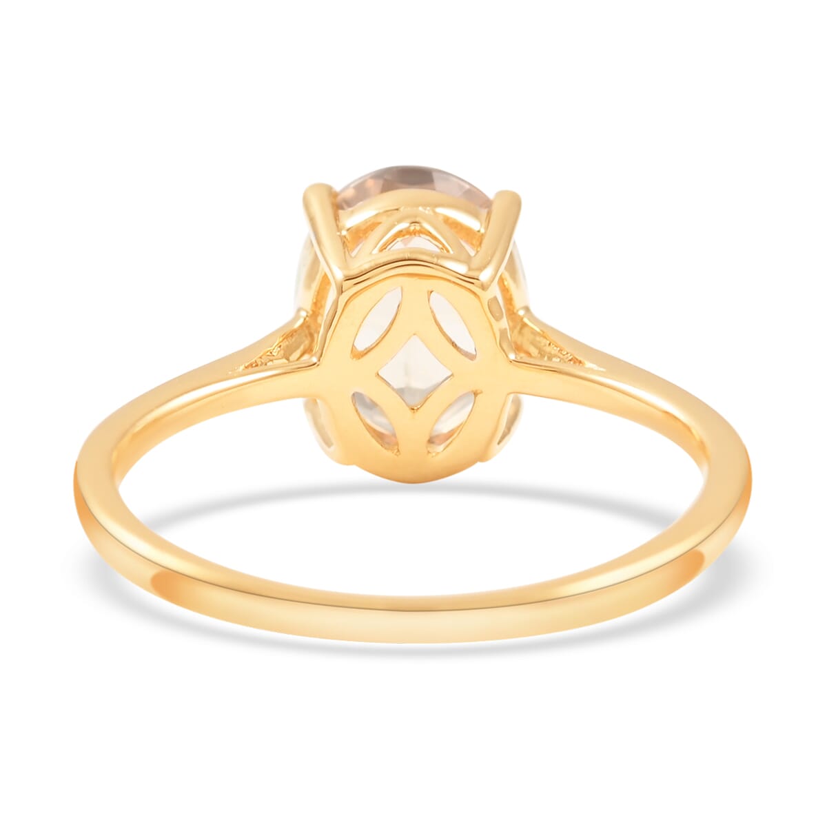 Certified and Appraised Luxoro 14K Yellow Gold AAA Turkizite Solitaire Ring (Size 8.0) 2.05 ctw image number 4