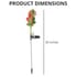 Set of 2 Solar Rose Garden Light -Pink image number 4