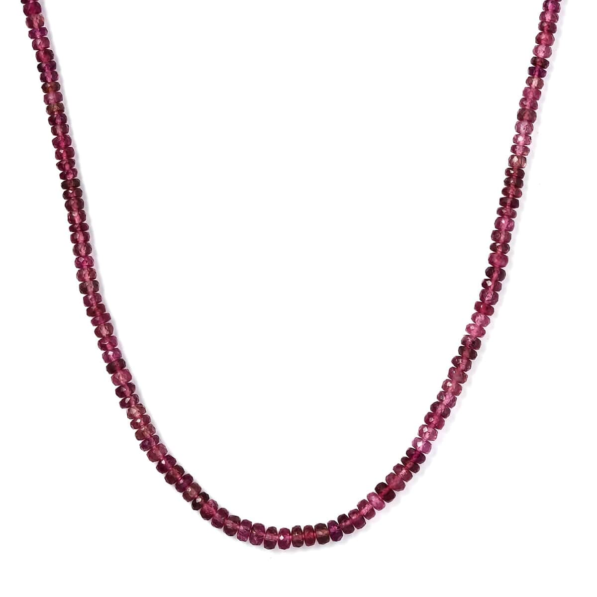 Luxoro 10K Yellow Gold Ouro Fino Rubellite Beaded Necklace 18 Inches 43.00 ctw image number 0