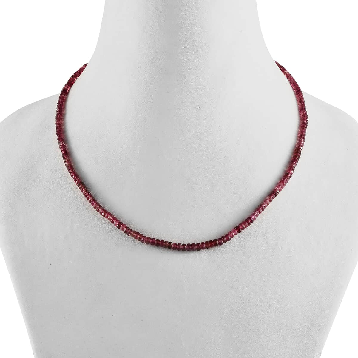 Luxoro 10K Yellow Gold Ouro Fino Rubellite Beaded Necklace 18 Inches 43.00 ctw image number 2