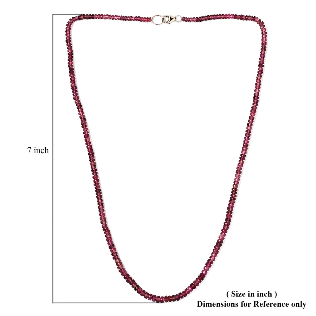 Luxoro 10K Yellow Gold Ouro Fino Rubellite Beaded Necklace 18 Inches 43.00 ctw image number 5