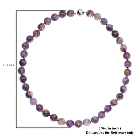 Cacoxenite Beaded Necklace 20 Inches with Magnetic Clasp in Rhodium Over Sterling Silver 425.00 ctw image number 5