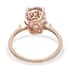 LUXORO 10K Rose Gold Premium Kunzite and Diamond Accent Ring (Size 9.0) 2 Grams 3.60 ctw image number 4
