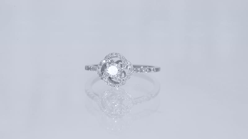 LUXORO 10K White Gold G-H I2-I3 Diamond Ring 2.40 Grams 0.50 ctw