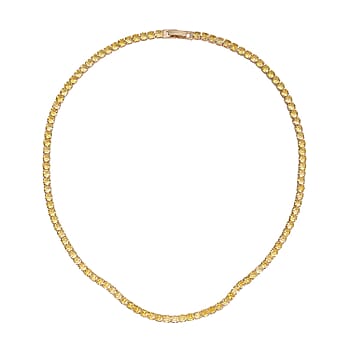 Simulated Yellow Diamond in Goldtone - Product card gallery slide 1 (9431347724543)