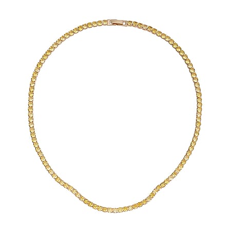 Simulated Yellow Diamond in Goldtone - Product card gallery slide 1 (10178575139129)