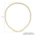 Simulated Yellow Diamond Necklace 18 Inches in Goldtone 53.00 ctw image number 4