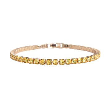 Simulated Yellow Diamond in Goldtone / 6.50 inches - Product card gallery slide 1 (10178575270201)