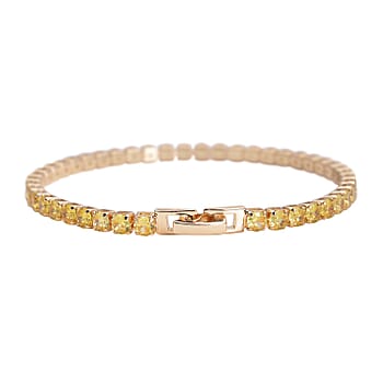 Simulated Yellow Diamond in Goldtone / 6.50 inches - Product card gallery slide 3 (10178575270201)