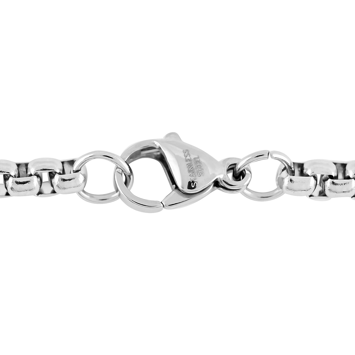 3.5mm Box Necklace 24 Inches in Stainless Steel 21 Grams