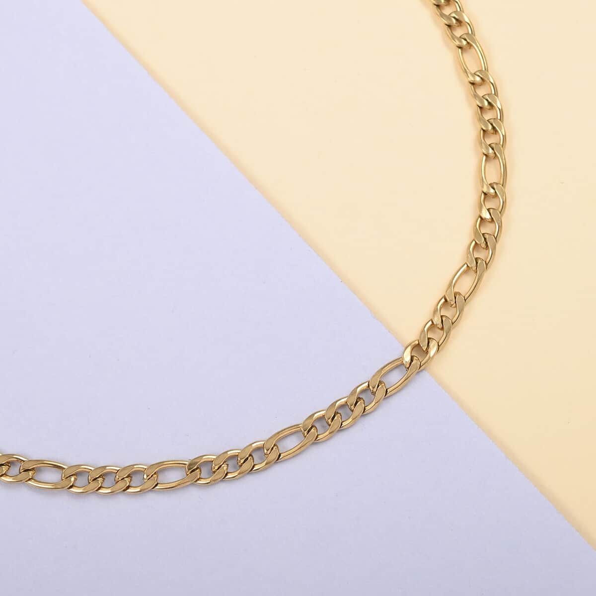 5mm Franco Necklace 24 Inches in ION Plated Yellow Gold Stainless Steel 16 Grams image number 1