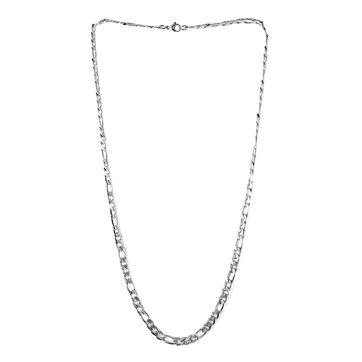 7.6mm Franco Necklace (24 Inches) in Stainless Steel (27 g) , Tarnish-Free, Waterproof, Sweat Proof Jewelry image number 3