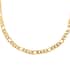 7.6mm Figaro Necklace 24 Inches in ION Plated Yellow Gold Stainless Steel 27 Grams image number 0