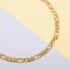 7.6mm Figaro Necklace 24 Inches in ION Plated Yellow Gold Stainless Steel 27 Grams image number 1