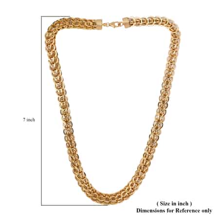 Artisan Crafted 14K Yellow Gold Over Sterling Silver 15mm Chain Necklace 20 Inches 53.90 Grams image number 5