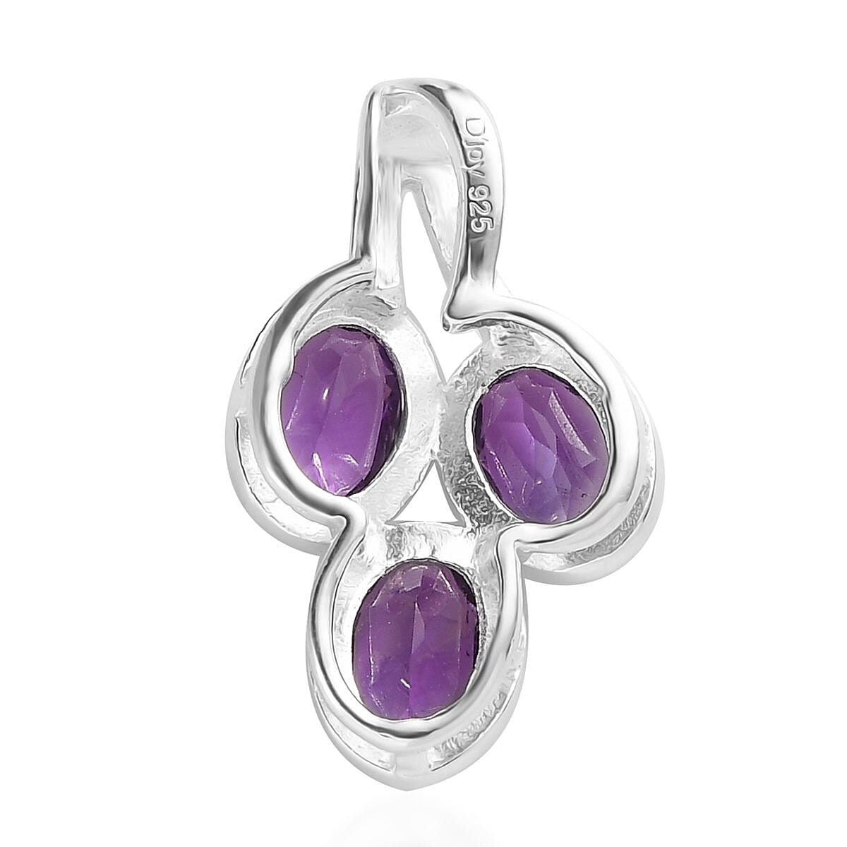 Amethyst Pendant in Sterling Silver (Delivery in 7-10 Business Days) 1.15 ctw image number 4